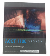 acct 1100 financial accounting 1 26th edition Carl S. warren - $11.62