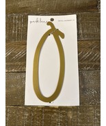 Park Lane Gold Metal Number 0 - $68.38 CAD