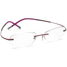 Silhouette Eyeglasses 7581 40 6054 Icon Purple Rimless Frame Austria 49[]17 145 - £133.76 GBP