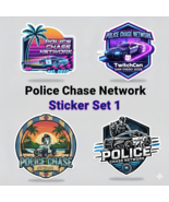 Police Chase Network Sticker Set 1 - Exclusive Twitch Chanel Stickers Li... - $10.89