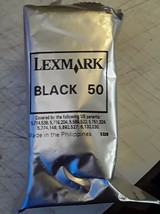 Lexmark 50 BLACK noir negro ink printer copier z715 z710 z707 z705 z32 z22 z12 - $19.75