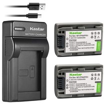 Kastar Battery (X2) &amp; Slim USB Charger for Sony NP-FP51 NP-FP50 and DCR-30 DVD10 - £30.36 GBP