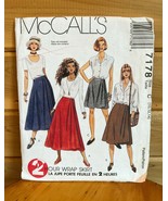 McCall&#39;s Vintage Fashion Sewing Crafts Kit #7178 1994 Skirt - €17,33 EUR