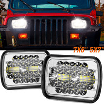 Brightest 5X7&quot; 7x6inch Rectangle LED Hi/Lo Headlight DRL for Toyota Pick... - £32.23 GBP