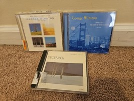 Lot of 3 George Winston CDs: December, Linus &amp; Lucy, All the Seasons - $17.99