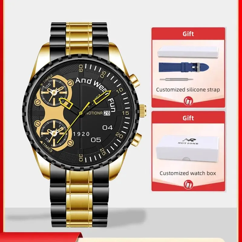 Fashion Men Stainless Steel Quartz Wrist Watches Men Luxury Business Wat... - $37.05