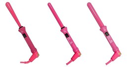 Neo Pink Clipless Twister Curling Iron Wand Perfectly Defined, Long Last... - $59.99