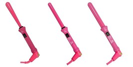 Neo Pink Clipless Twister Curling Iron Wand Perfectly Defined, Long Last... - £47.54 GBP