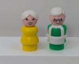 Fisher-Price Little People vintage woman white hair mom grandma shop keeper - $16.82