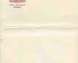 3 Sheets Withof Hotel Restaurant Stationery Brasschaat Belgium  - $17.82