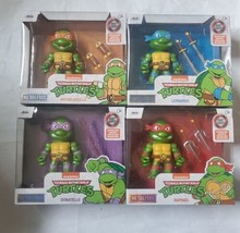 New 2.5&quot; Jada MetalFigs Nickelodeon Teenage Mutant Ninja Turtles Complete Set - £47.95 GBP