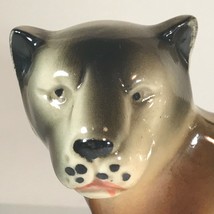 Vintage Ceramic Leopard Big Cat Figurine Brazil Hand Painted - 6.25&quot; Tall - £11.02 GBP