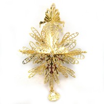 2010 Mistletoe Magic Danbury Mint Christmas Ornament 23k Gold Plated - £24.35 GBP