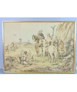 Decorative Vintage Persian Falconry Scene Tapestry - €213,95 EUR