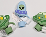 Lot of 3 Alien &amp; Planet Novelty Straw Topper Target Bullseye Playground ... - $11.87