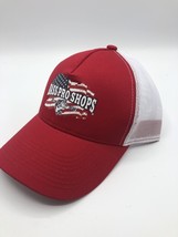 Bass Pro Gone Fishing Trucker Hat snap back red and white New W tags sin... - £9.38 GBP