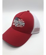 Bass Pro Gone Fishing Trucker Hat snap back red and white New W tags sin... - £9.37 GBP