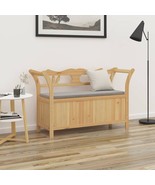 vidaXL Bench Brown Solid fir wood, engineered wood Medium Bench - $7,620.61 MXN