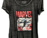 Maurices Marvel Burner T Shirt Unisex Black Graphic Spiderman Hulk Size S  - $13.06