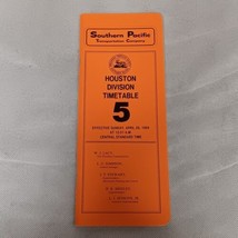 Southern Pacific Employee Timetable No 5 1984 Houston Division - £7.82 GBP
