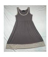 Cynthia Rowley Dress Womens Medium Beige Tan Sleeveless Knee Length Acad... - $15.80