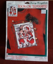 Daisy Kingdom On Santa&#39;s Knee Iron-On Transfer # 6138 The Nostalgic Christmas Co - £8.53 GBP