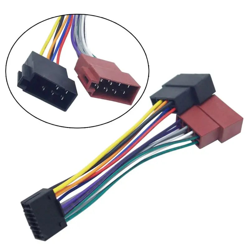 Car Stereo Wire Harness Adaptor for Kenwood/JVC PI100 - ISO Standard Connector - £11.69 GBP