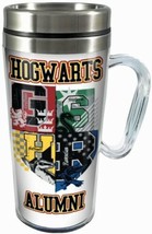 Harry Potter Hogwarts Alumni with Logo 16 oz Acrylic Travel Mug NEW UNUSED - £10.79 GBP