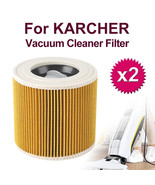 2x Cartridge Filter For Karcher WD WD2 WD3 Series Wet &amp; Dry Vacuum Clean... - $310.54 MXN