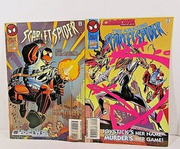 1995 Marvel Comics #2 and #3 of 4 The Amazing Scarlet Spider Cyberwar Se... - $9.89