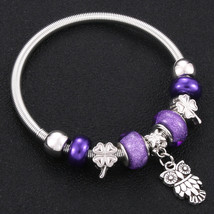 Tic metal beading antique original charm bracelets for women glass beads brand bracelet thumb200