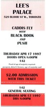 Vintage Caddis Fly Black Book w/ Push Ticket Stub April 17 1997 Toronto - $45.48