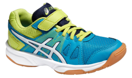 ASICS Kids Sneakers Pre-Upcourt Ps Cozy Solid Blue Green Size UK 2 - $49.98