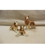 Vintage Japan Bone China Collie Lassie Dog Family Figurines Set of 3 - $8.95