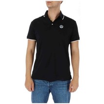 North Sails Men Polo Black Designer Shirt Logo 2025 Collection - $797.04 MXN