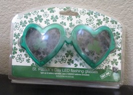St. Patrick&#39;s Day LED Flashing Glasses NEW - £8.70 GBP