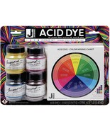 Jacquard Acid Dye 4-Color Set W/Citric Acid-Yellow, Turquoise, Red &amp; Black - $30.11