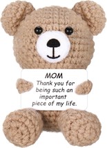 Positive Crochet Animal Mini Crochet Bear for Mom Gifts Funny Positive B... - $15.37