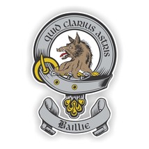 Clan Baillie Scottish Family Shield  Decal - £3.15 GBP+