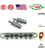 Professional Chrome Roller Saddle Bridge for Epiphone Les Paul &amp; Bigsby ... - $755.64 MXN