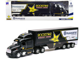 Peterbilt 387 Semi-Truck Black &quot;Rockstar Energy Drink - Husqvarna Factory Racing - $81.34