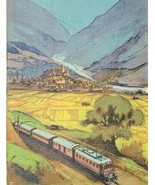 Railroad The Bern–Lötschberg–Simplon Railway (BLS) Brochure Large Railwa... - $24.75