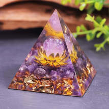 Amethyst Lotus Crystal Pyramid - £83.40 GBP