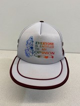 Trucker Hat Men&#39;s Vintage Snapback Funny Cap 3 Strip Everyone Is Entitled  - £12.50 GBP