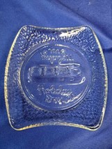 Vintage HOLIDAY INN Hotel Glass Ashtray Pebble Embossed - £11.19 GBP