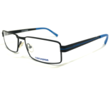 Converse Eyeglasses Frames Q006 BLACK Blue Rectangular Full Rim 55-16-140 - $60.56