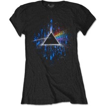 Ladies Pink Floyd Dark Side of the Moon Splat1 Official Tee T-Shirt Womens Girls - £25.69 GBP