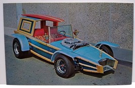 Calico Surfer Postcard Surf Woody Beatnik Hot Rod Car Barris 1965 Original AMT - £13.06 GBP
