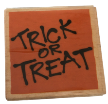 Vap Scrap Rubber Stamp Halloween Card Making Trick or Treat Words Fall Autumn - £3.19 GBP