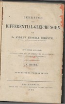 Lehrbuch der differential-gleichungen Forsyth Equations Mathematics 1889 - £87.24 GBP